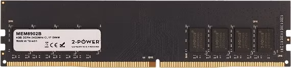 2-Power 4GB PC4-19200U 2400MHz DDR4 CL17 Non-ECC DIMM 1Rx8 ( DOŽIVOTNÍ ZÁRUKA )