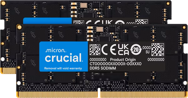 Crucial 96GB Kit (2x48GB) DDR5 5600 SODIMM CL46