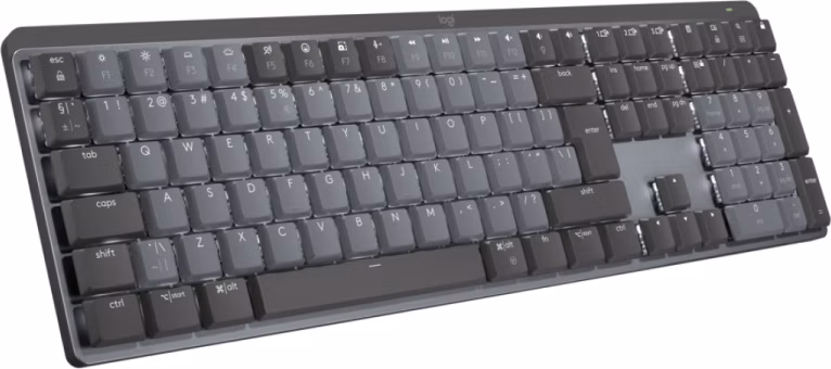 Logitech klávesnice MX Mechanical US - tactile/ bezdrátová/ Bluetooth/ USB-C/ US layout/ grafitová