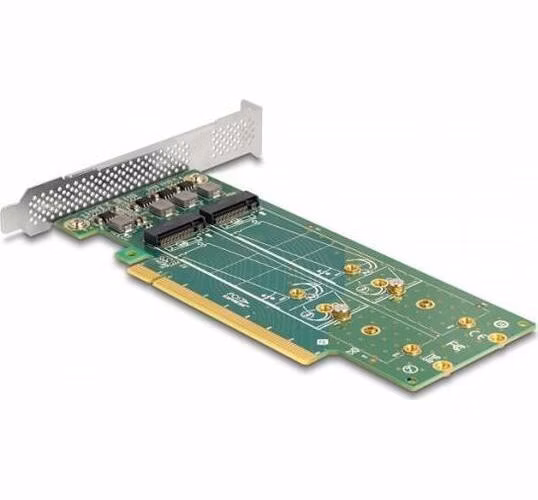 Delock Karta PCI Express 4.0 x16 na 4 x interní M.2 Key M 110 mm NVMe - rozvětvení - Low Profile