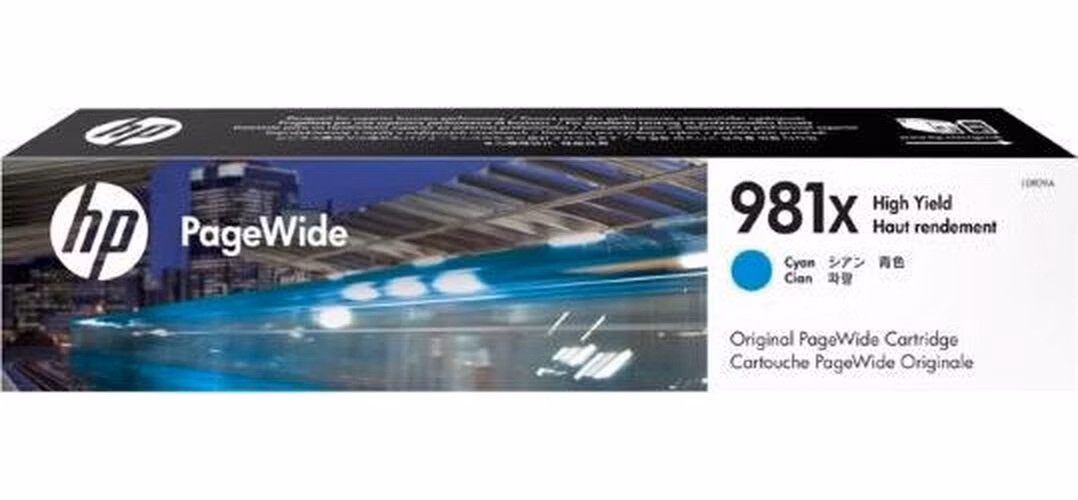 HP PageWide Cartridge 981X/Cyan/10 000 stran