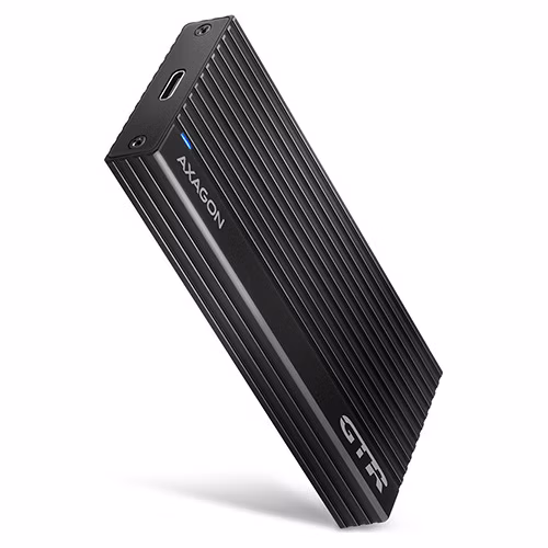AXAGON box THIN BOX na M.2 NVMe SSD / EEM2-GTR / USB-C / USB 3.2 Gen2 / kabel 20cm USB-C na USB-C