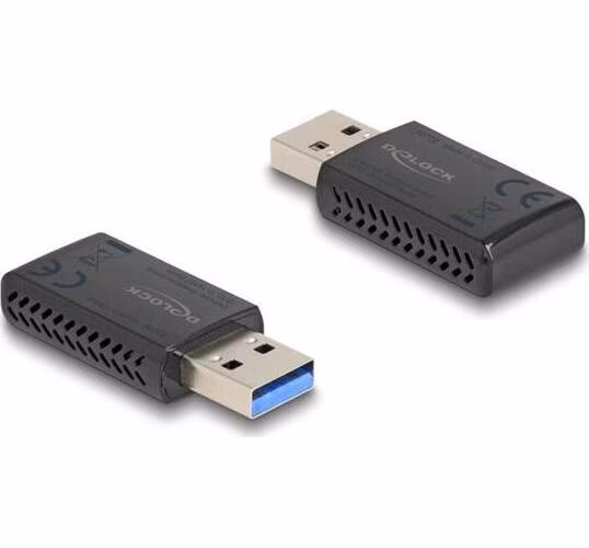Delock Dvoupásmový Wi-Fi 6 WLAN USB adaptér AX1800 (1201 + 574 Mbps)