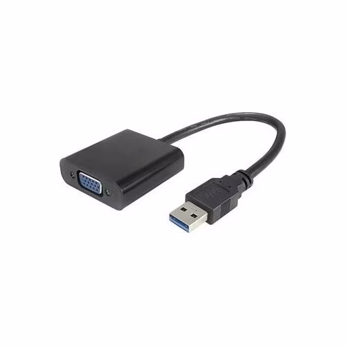 Popis produktu: Tento adaptér umožní přidat další display k počítači nebo notebooku prostřednictvím USB 3.0 portu, vytváří rozšířenou plochu - Video výstup: VGA Female Connector - Vstup : USB3.0 - Podporuje následující rozlišení: 640x480,720x480,768x576