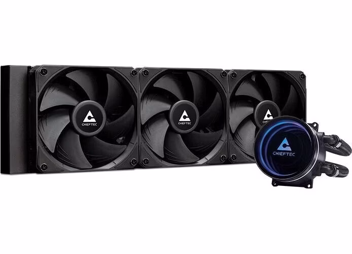CHIEFTEC vodní chlazení CPU Iceberg 360 Dark, 3x120mm, ARGB vodní blok, LGA1851, AM5, černá