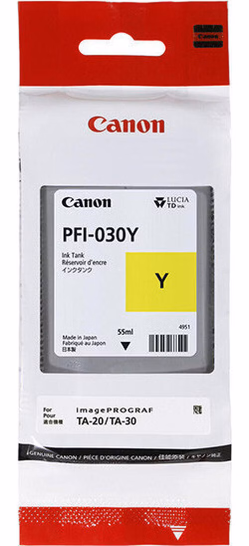 Canon CARTRIDGE PFI-030 Y žlutá pro imagePROGRAF TM-240 a TM-340