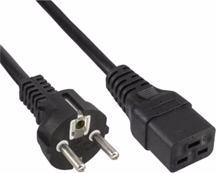 PremiumCord kabel síťový k počítači 230V 16A 1,5m  IEC 320 C19 konektor