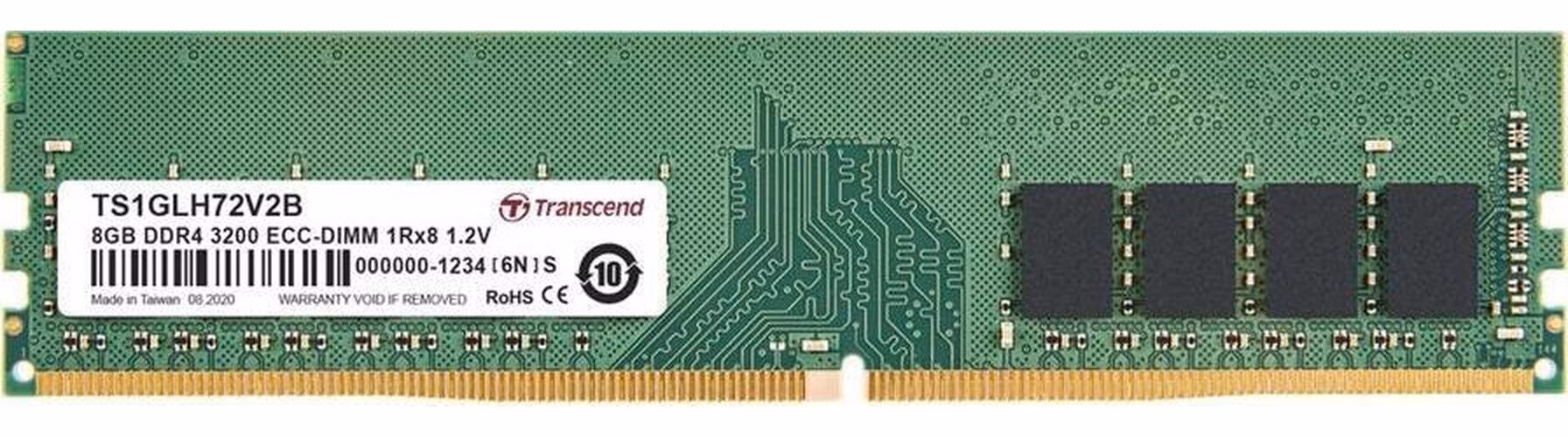 Transcend paměť 8GB DDR4 3200 ECC-DIMM 1Rx8 CL22