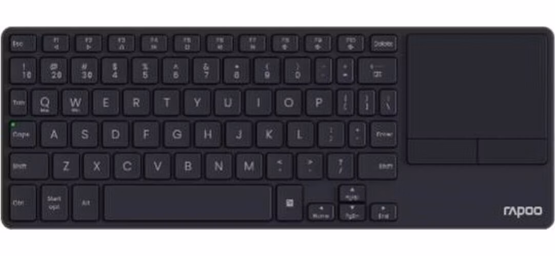 RAPOO Klávesnice E2810M, Bezdrátová 2.4GHz, Bluetooth, CZ/SK, černá