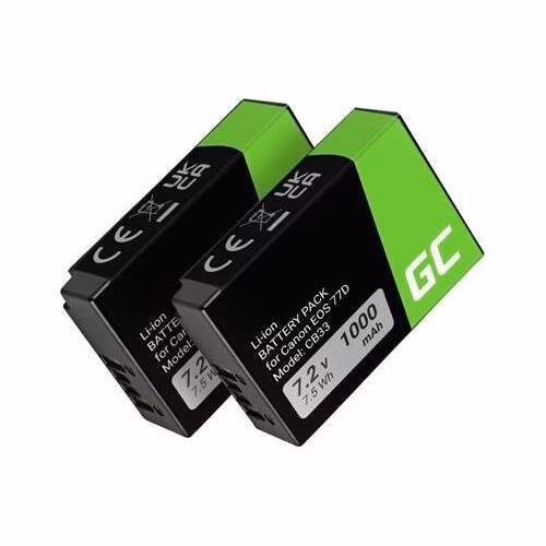 Green Cell Camera Battery LP-E17 for Canon EOS 77D 750D 760D 8000D Rebel T6i T6s Kiss X8i Half-Decoded 7.4V 1000mAh