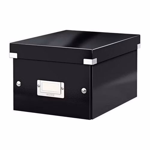 LEITZ Univerzální krabice Click&amp;Store, velikost S (A5), černá