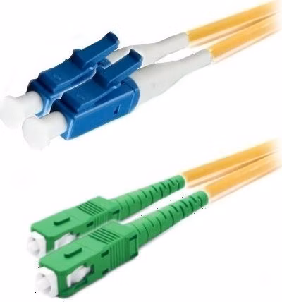 XtendLan duplexný prepojovací kábel SM 9/125, OS2, LC(PC)-SC(APC), LS0H, 1m