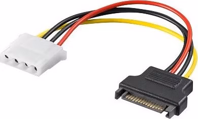 PremiumCord napájecí redukce Molex 5.25" F - S-ATA M