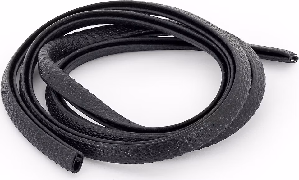 Triton Lemovka profil 'U-PIRELI' s kovovou výztuží bez bříška A1010, PVC, černý, 1 m
