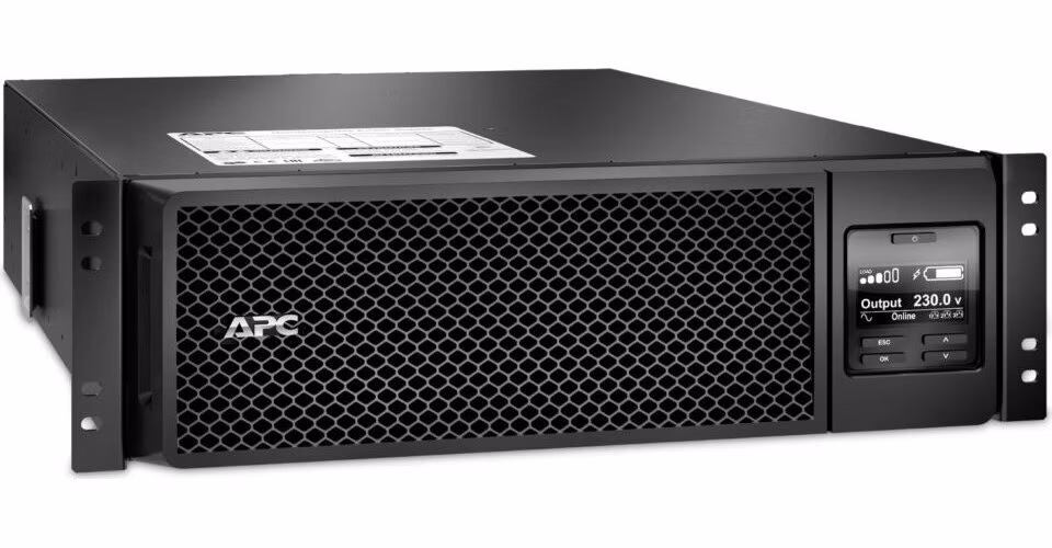 APC Smart-UPS SRT 5000VA (4,5 kW) 230V RM 3U, výstup na svorkovnici