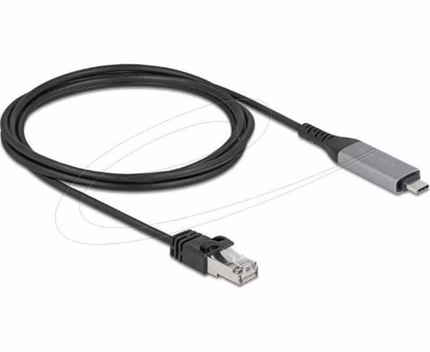Delock USB LAN kabel z rozhraní USB Type-C na RJ45 Gigabit Ethernet, 2 m