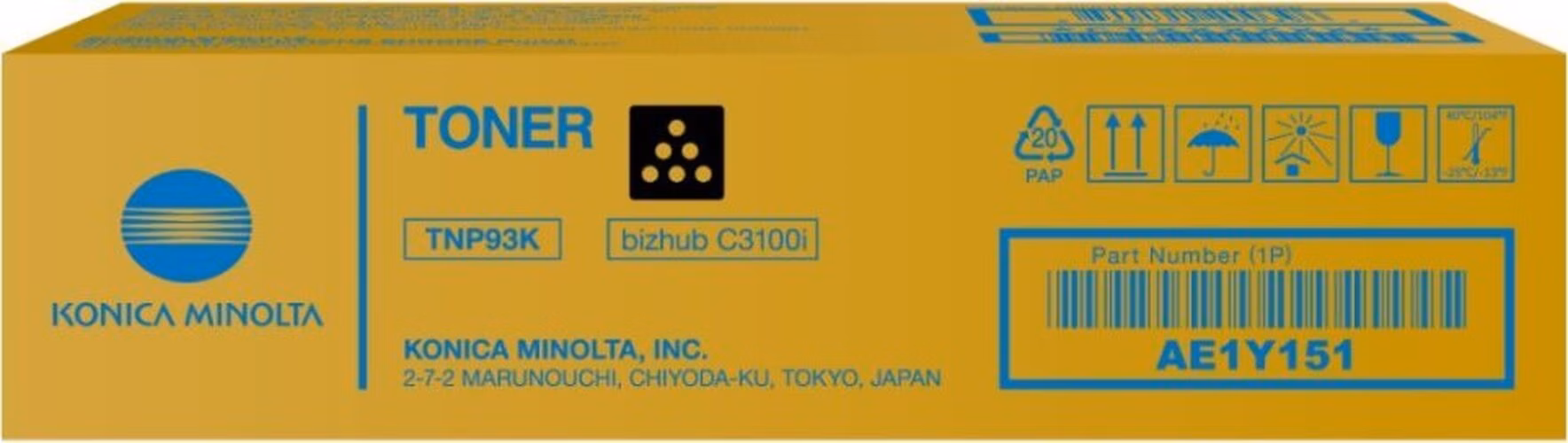 Konica Minolta TNP93K,Toner černý pro bizhub C3100i, 6000 stran
