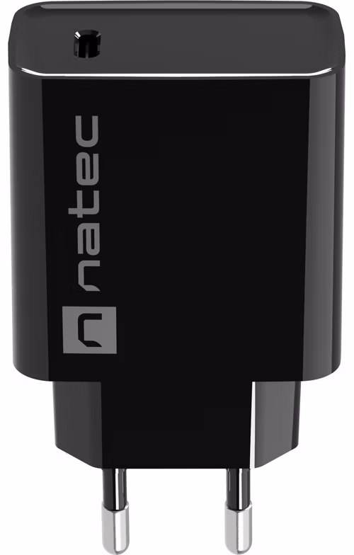 Univerzálna nabíjačka Natec RIBERA 20W 1X USB-C, čierna