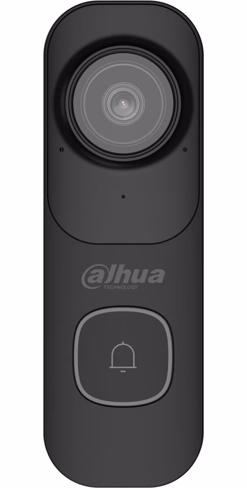 DAHUA chytrý domácí zvonek s kamerou DB41AB/ Wi-Fi/ 4Mpix/ H.265/ krytí IP65/ IR až 10m/ černý/ CZ app
