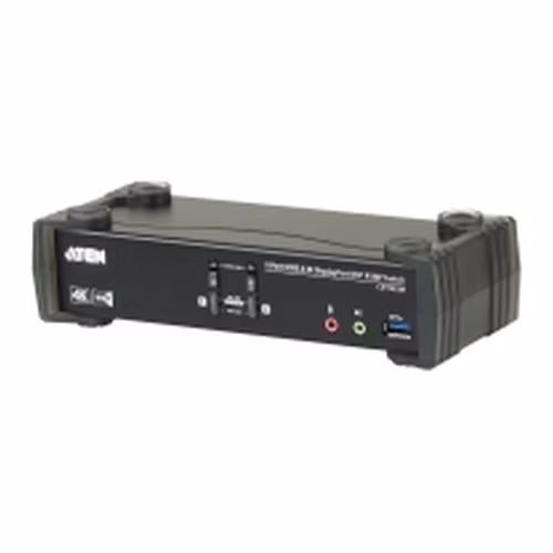 ATEN 2-Port USB3.0 4K DisplayPort KVMP Switch with Built-in MST Hub