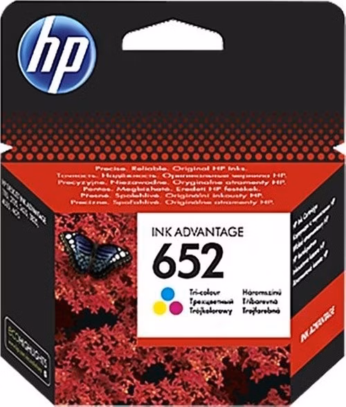 HP (652) F6V24AE - ink. náplň barevná pro HP DeskJet Ink Advantage 1115, 2135, 3635, 3835, 4535, 4675 / cca. 200 stran