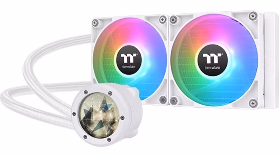 THERMALTAKE Vodní chladič TH240 V2 Ultra ARGB, 2x120mm ARGB, LGA1851, AM5, bílá