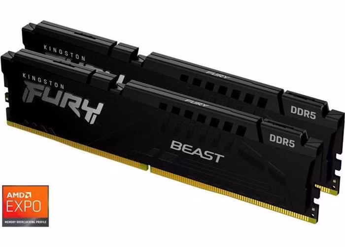 KINGSTON 32GB 5600MT/s DDR5 CL36 DIMM (Kit of 2) FURY Beast RGB EXPO