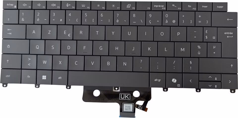 DELL náhradní klávesnice francouzská / French AZERTY / podsvícená / pro Pro 14 Premium PA14250 a PA14260
