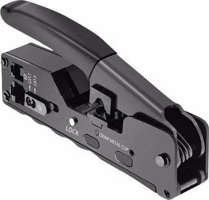 W-star Krimpovacie kliešte RJ45 WS7018 kompaktné kliešte Cat7, Cat6, Cat5, RJ45, RJ12, STP