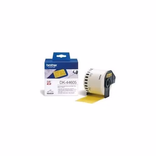 Brother - DK 44605 (papírová role žlutá 62mm x 30,48m) - snadno odstranitelná