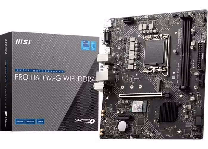 BAZAR - MSI MB Sc LGA1700 PRO H610M-G WIFI DDR4, Intel H610, 2xDDR4, 1xDP, 1xHDMI, 1xVGA, mATX - Po opravě (Bez příšluše