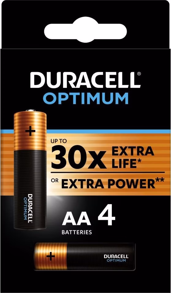 Duracell Optimum alkalická baterie 4 ks (AA)