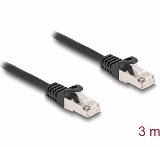 Delock Kabel ze zástrčkového konektoru RJ50 na zástrčkový konektor RJ50, S/FTP, 3 m, černý