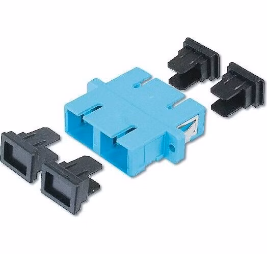 Digitus SC / SC Duplex Coupler, color aqua Zirconia Ceramic Sleeve, Plastic housing, Multimode,inc.fixing material