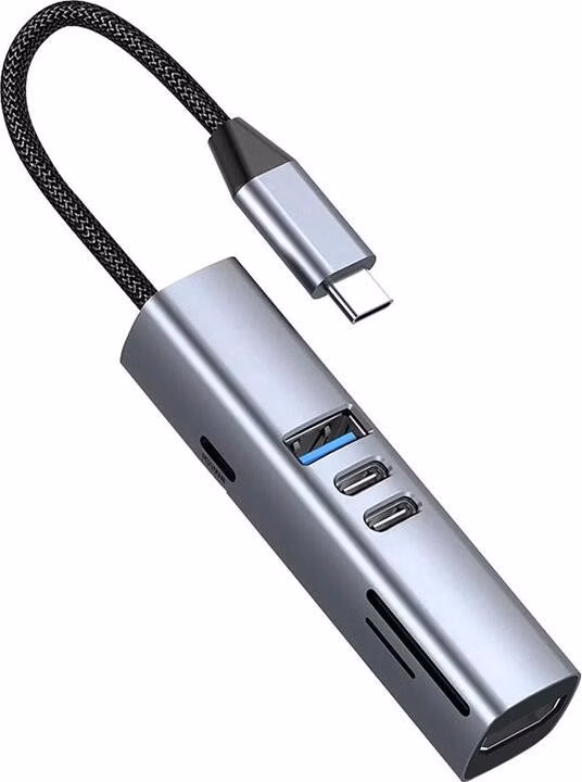Mobile Origin USB-C Hub 7-in-1 MultiHub - Gray