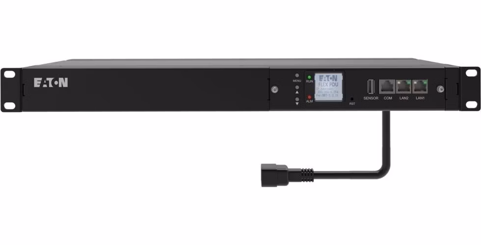 EATON FlexPDU G2: Měřený vstup 1U, In: C20 16A 1P - Out: 8xC13