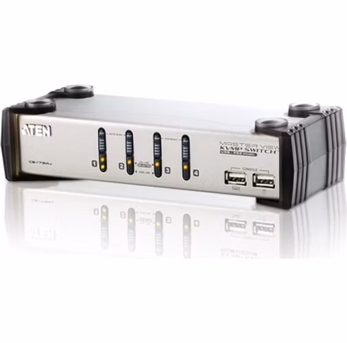 ATEN CS1734AC-AT 4 PORT KVM &amp; USB FOR PS2 W/1.8