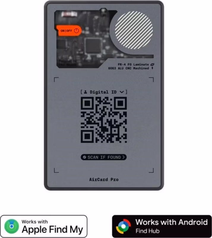 Rolling Square AirCard Pro Dual – Apple, Android Bluetooth tracker