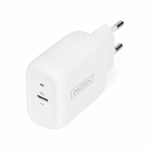 DIGITUS univerzální nabíjecí adaptér, USB-C, 20 W, bílý