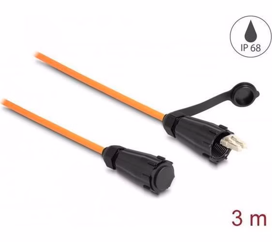 Delock Optický kabel z LC Duplex na LC Duplex s ochrannou krytkou, multi-mode OM2, 3m