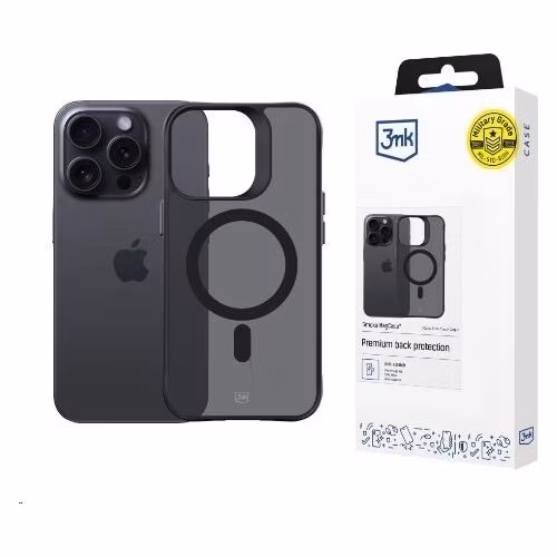 3mk ochranný kryt Smoke MagCase pro Apple iPhone 15 Pro