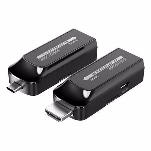 PremiumCord USB-C na HDMI extender přes Cat5e/6/6a 4K@60Hz na 60m