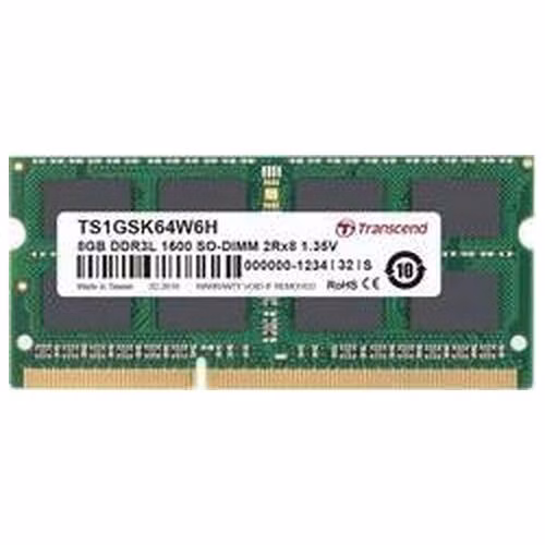 Transcend TS1GSK64W6H-I 8GB DDR3L 1600 SO-DIMM 2Rx8 IND 512Mx8 CL11 1.35V