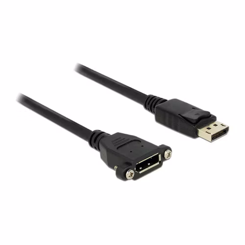 Delock kabel Displayport 1.2 samec > Displayport samice montážní 1 m