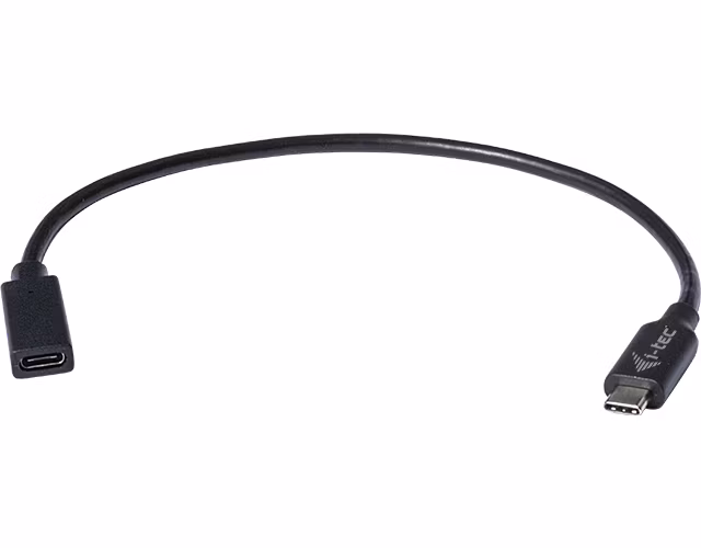 i-tec prodlužovací kabel USB 3.1 (Type-C)/ přenos obrazu až 4K / 60 Hz/ černý/ 30cm