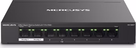 Mercusys MS108GP 8xGb desktop switch 7xPoE+