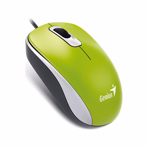 GENIUS DX-110/Kancelářská/Optická/1 000 DPI/Drátová USB/Zelená