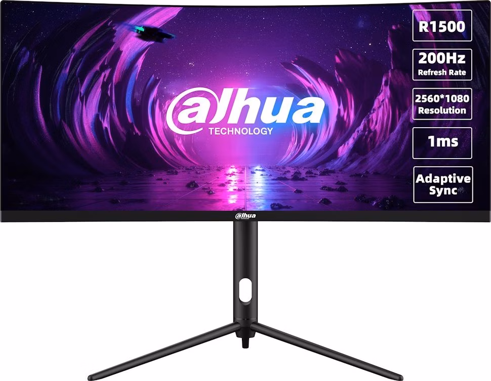 DAHUA 30" LED LM30-E330CA/ herní/ VA panel/ 2560x1080 (UWHD)/ 3000:1/ 1ms/ 250 cd/m2/ 2x HDMI/ 2x DP/ PIVOT/ VESA 75x75