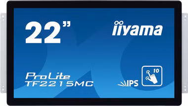 22" iiyama TF2215MC-B2: IPS, FullHD, capacitive, 10P, 350cd/m2, VGA, DP, HDMi, čierny