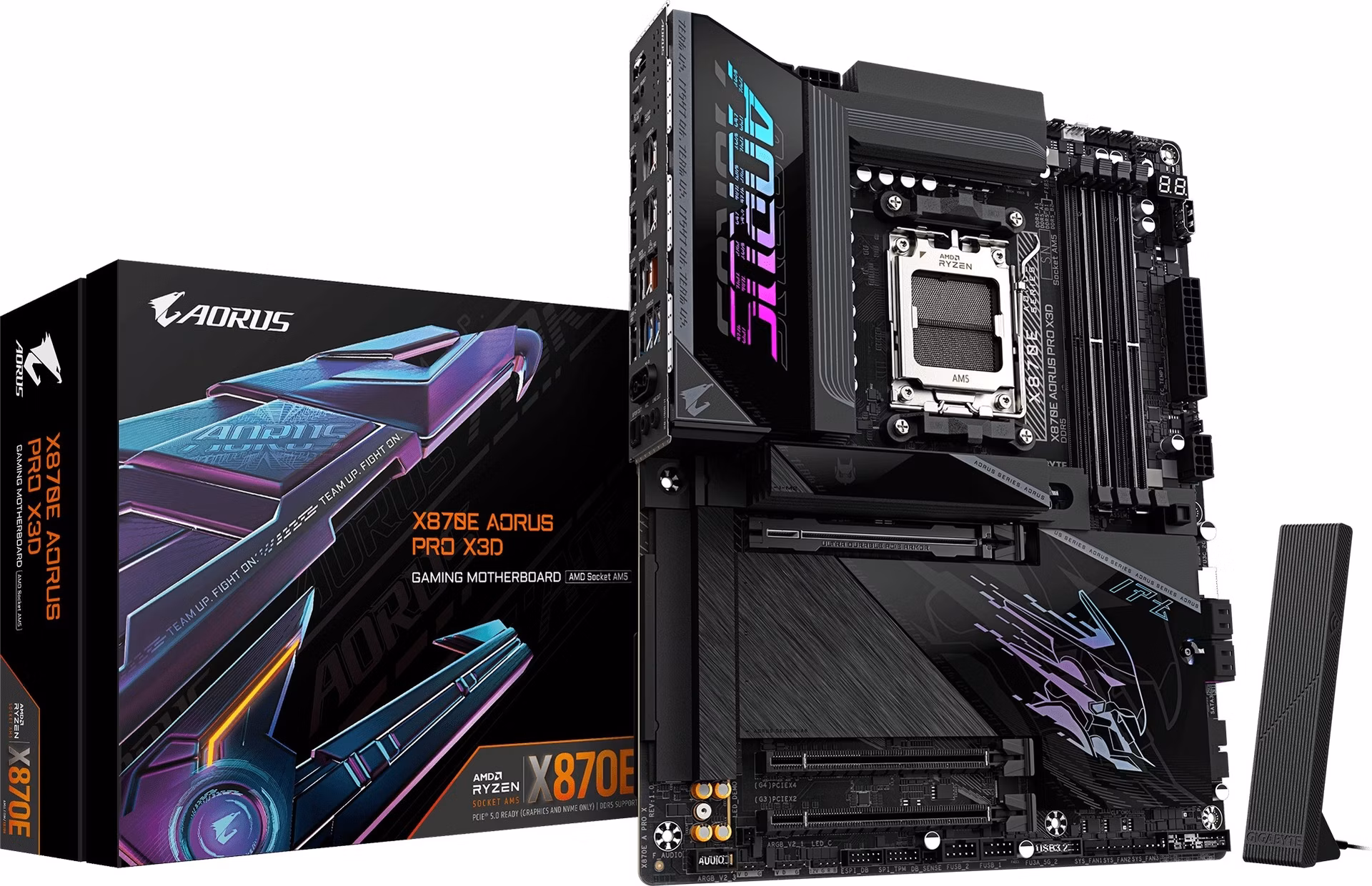 GIGABYTE MB Sc AM5 X870E A PRO X, AMD X870E, 4xDDR5, 2xUSB-C, 2xHDMI, Wifi, ATX